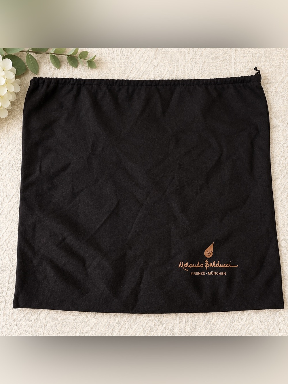 Vintage Morando Balducci Firenze München Brown Designer Dust Bag — 20½” x 18¾”